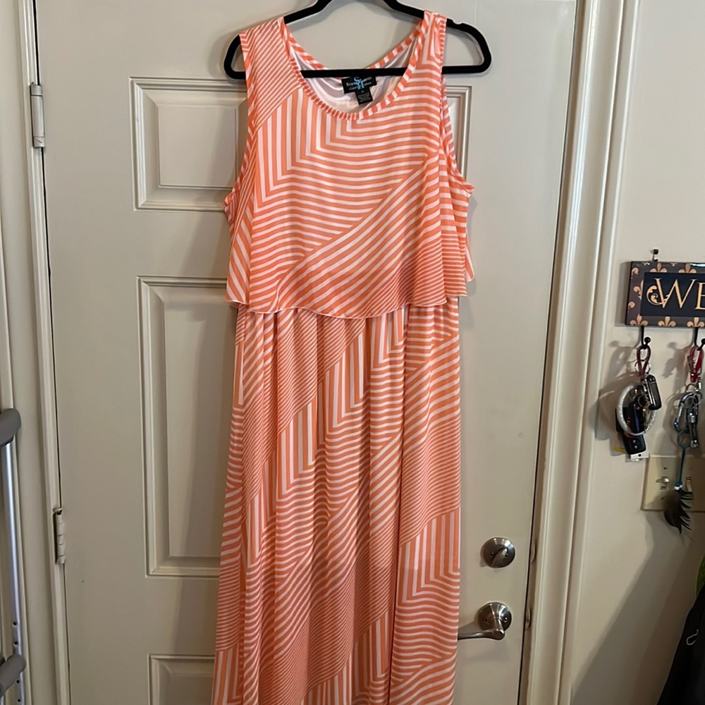 Steve Harvey Celebrity Edition Partial Lined Maxi Dress
